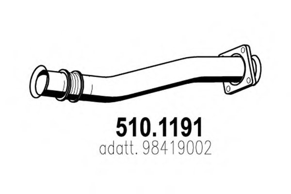 ASSO 510.1191 Exhaust Pipe